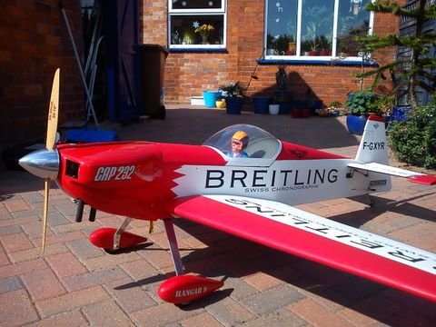 Modèle Réduit Avion Breitling Model Plane Cap 232 - Modellino Originale Occasion