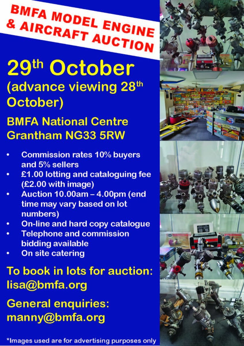 BMFA Model Engine & Aircraft Auction 29th October - Shows, Club Events ...