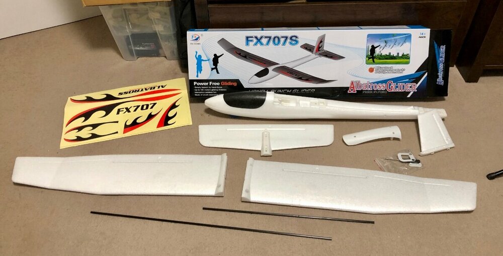 FX707S Albatross - 1.2m foam chuck glider RC conversions - Gliders and ...